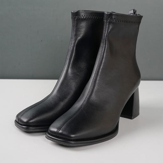 春冬粗跟短靴0320 商品图1