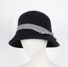 冬季保暖圆顶千鸟格装饰礼帽1022 商品缩略图3