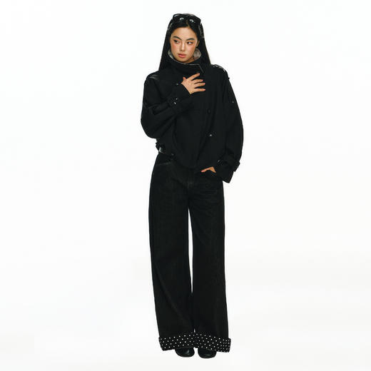 Ariseism 美式复古设计感短外套女秋冬新款夹克上衣 商品图1