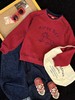 2025男童女童秋冬新年拜年卫衣！保暖刚需款！内里一体加绒休闲裤，软乎乎超亲肤加绒裤！ 商品缩略图4