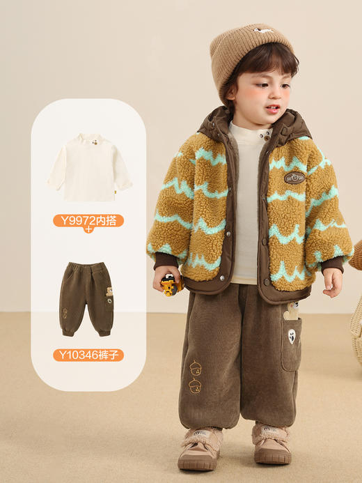【婴幼儿A类标准❗️版型宽松舒适】咔咔熊猫儿童加绒外套女童冬装男童冬季保暖棉衣婴儿宝宝秋冬棉袄。jb 商品图3