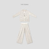 THESOONG|"极简条纹"复古小尼绒双色纱条纹居家睡衣套装8114/8116 商品缩略图0