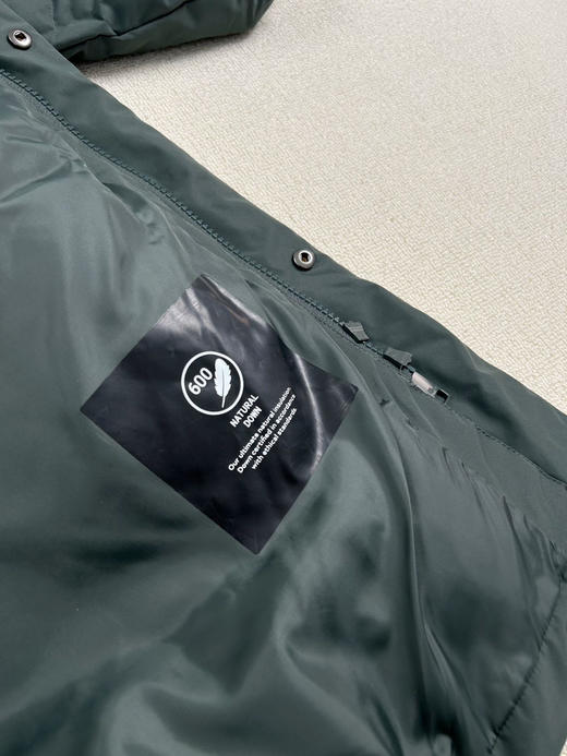 原单正品 JackWolfskin狼爪新款男女情侣中长款600蓬鹅绒防风羽绒服，
颜色：黑色绿色
尺码：S-XXL 商品图2