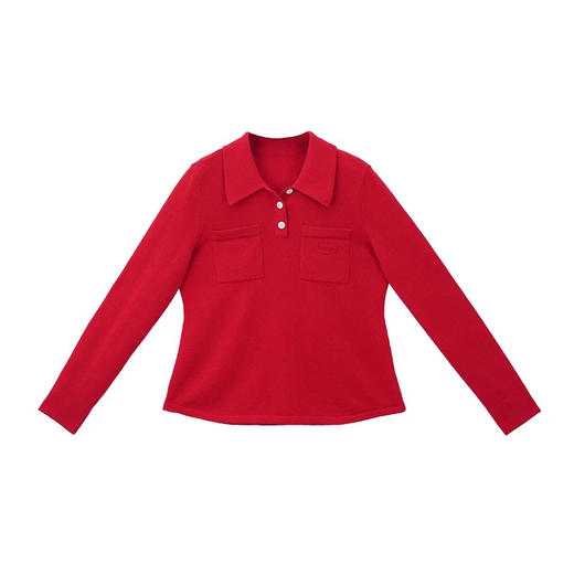 polo领套头羊绒星期衫 商品图0