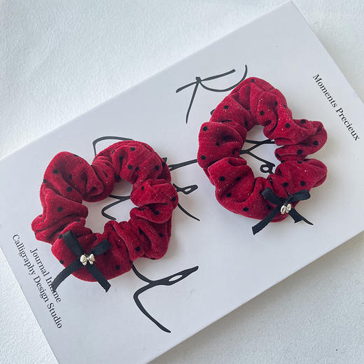 精致丝绒对装小圈XXHY发圈-纪念日百货门店同款167950219 商品图1