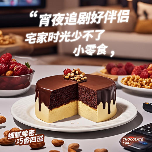 【全场7折+消费满128.8送抹茶千层1盒】巧克力巴斯克蛋糕150g*1盒 商品图1