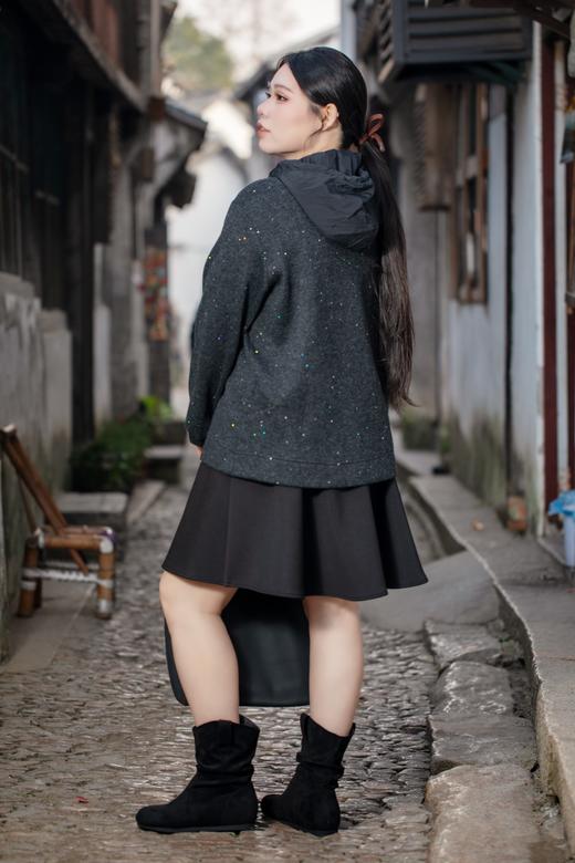 一周发货【💫勃肯短靴】鞋帮面采用真皮牛反绒，内里有加绒&不加绒可选，驼色&黑色可选，鞋跟高1厘米，后跟内增高3厘米，总后跟高4厘米，豆瓣圆鞋头不挤脚，肉肉脚、宽脚都可穿！ 商品图12