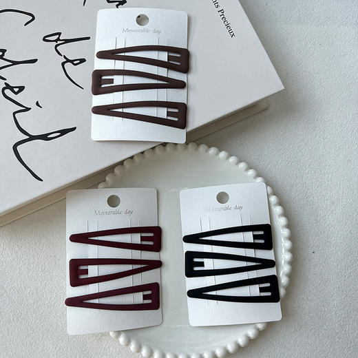 磨砂三角BB夹基础组合夹（3个）-纪念日百货门店同款167395278 商品图3