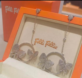 Folli Follie蝴蝶毛衣链•925纯银材质•经典百搭款