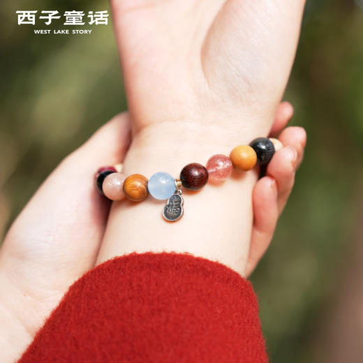 【预售3-5天】灵隐文创 马年十八籽手串多宝菩提18籽情侣手串925银 商品图3