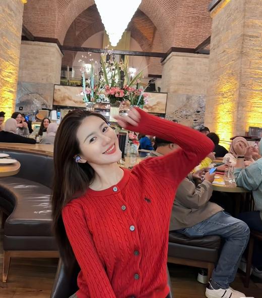 𝐑𝐋拉夫招财红一见钟情圆领开衫拧花百搭毛衫 商品图8