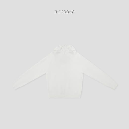 THESOONG"暖感帽衫"纯绵羊毛细腻保暖肌理感连帽毛衣HBMY8236 商品图2