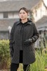 现货！24小时内发货【绗缝棉服】黑色中长款，整件衣服素净不单调，实穿性极高！小棉衣非常实用，初冬单穿，深冬可以加羽绒马甲，宽松版型，可以塞得下各种厚毛衣！面料99.3%聚酯纤维0.7%氨纶，厚度适中 商品缩略图4