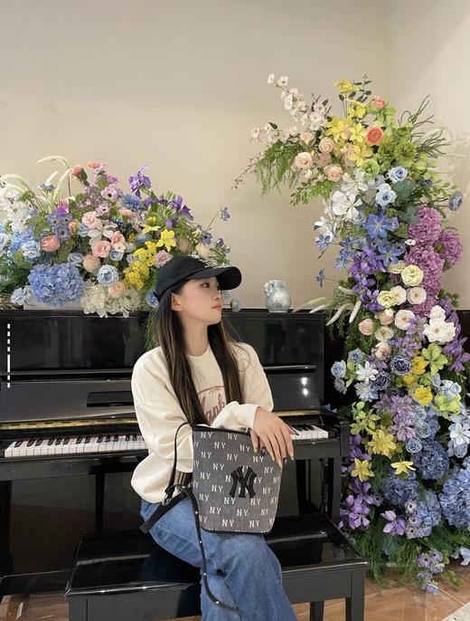 严选 | MLB复古牛仔老花大水桶包 #25FW 男女通背 商品图6