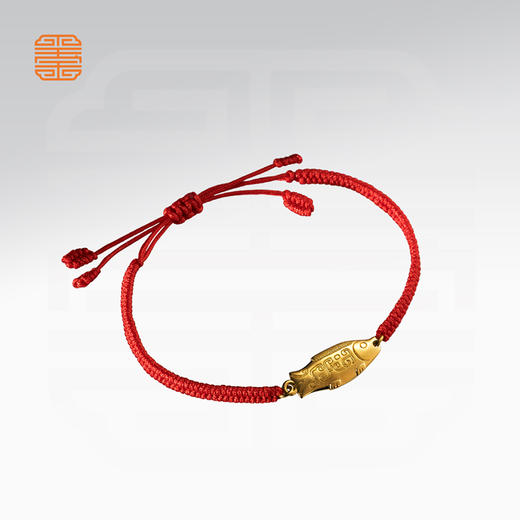 玺匠金铺《足金年年有余手绳》足金9999 手链 新年礼物 商品图4