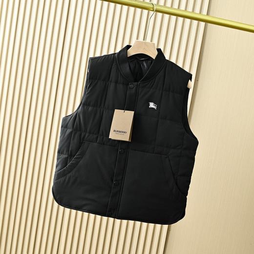 芭宝莉2025秋冬季男士防水纯色棒球领休闲保暖羽绒背心马甲外套 商品图3