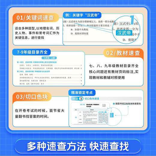 2026中考【开卷速查】历史道德与法治知识点背记清单考试必备 商品图2