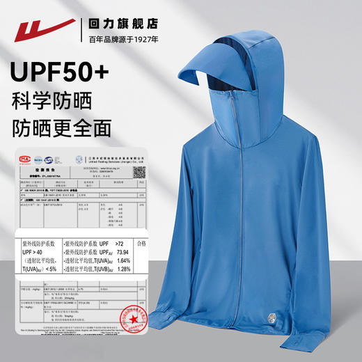 回力防晒衣男款2025夏季新款原纱冰丝防紫外线透气外套钓鱼防晒服 商品图2