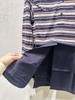 女款条纹拼接上衣la 商品缩略图2