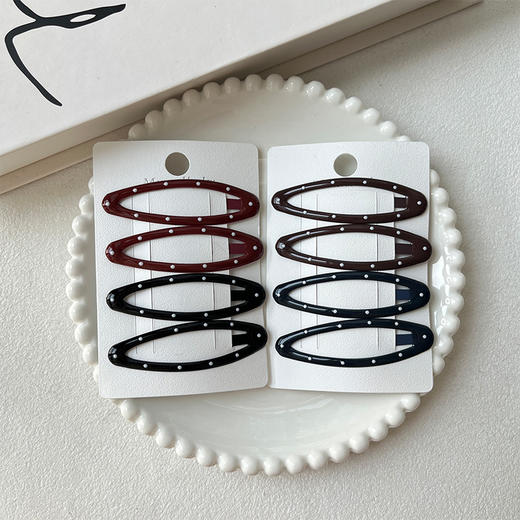 滴油波点椭圆BB基础组合夹（4个）-纪念日百货门店同款167395251 商品图1