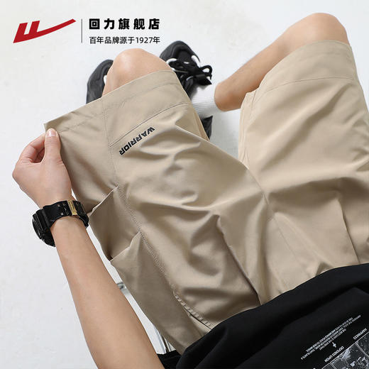 回力冰丝短裤男夏季2025新款外穿透气运动裤休闲宽松工装五分裤 商品图3