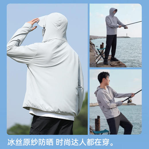 回力冰丝防晒衣男2025夏季新款防紫外透气外套男士户外钓鱼防晒服 商品图3