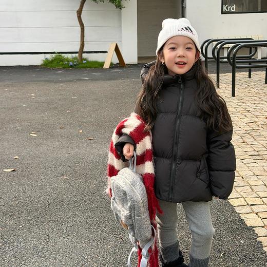 【新国标90%白鸭绒可溯源】儿童云朵泡芙厚实保暖连帽面包羽绒服外套 商品图1