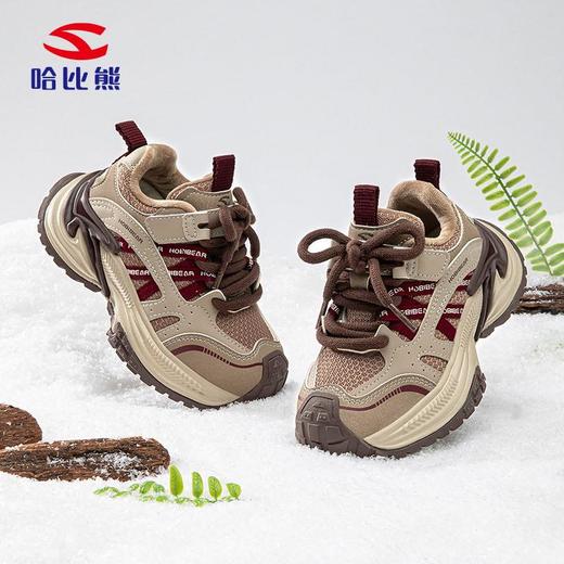 哈比熊加绒男童冬季二棉运动鞋休闲鞋男女童校园轻便棉鞋 商品图1