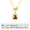 Winy S925 银镀金虎佑福禄项链 木变石虎眼石 + 合成立方氧化锆 带证书国风吉祥锁骨链 商品缩略图4
