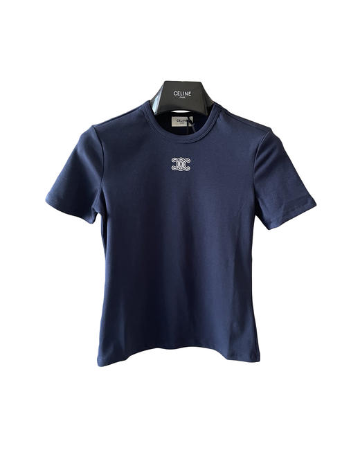 女款修身刺绣短袖T恤la008 商品图0