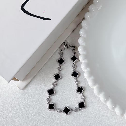 简约精致日常佩戴四叶草幸运手链-纪念日百货门店同款167098126 商品图2