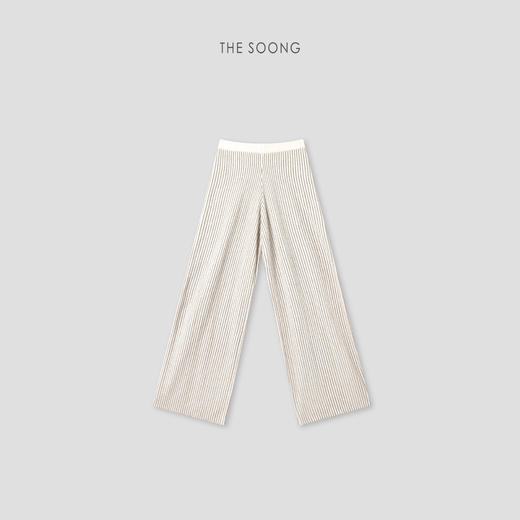 THESOONG|"极简条纹"复古小尼绒双色纱条纹居家睡衣套装8114/8116 商品图4