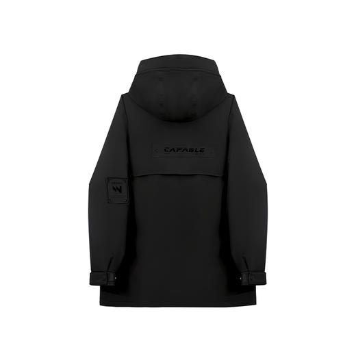 【新品上新】HX 冬季长款带帽羽绒服防风保暖简约大气S100444332101/02/03 商品图3