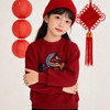 兄妹新年红加厚绒卫衣！2025马年新款高级重工刺绣男宝女宝儿童拜年服！ 商品缩略图3