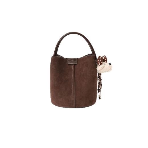 【圣诞新年回馈】化纤绒漫野秋声水桶包！女式2025新款手提单肩斜挎包！ 商品图3