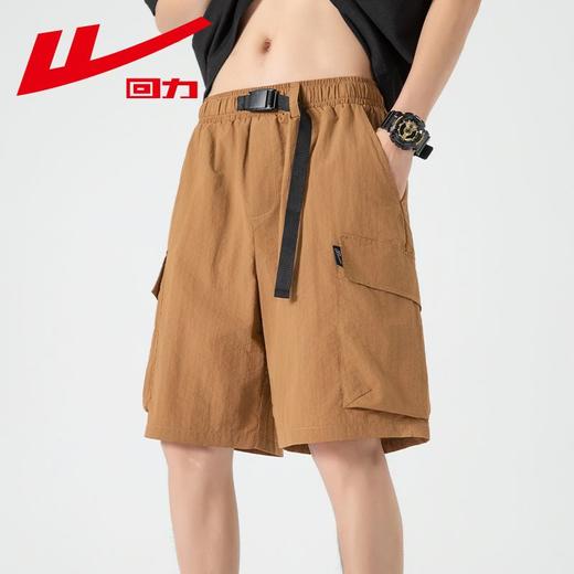 回力冰丝薄款短裤男士夏季新款美式宽松休闲五分裤潮牌工装裤 商品图9