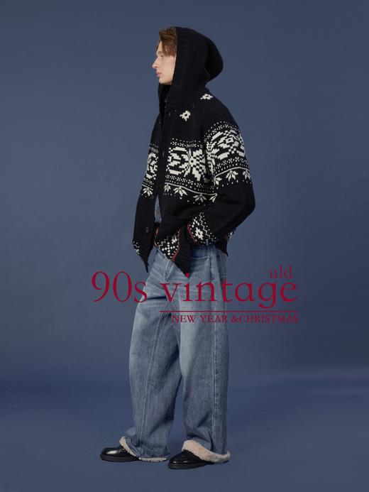 UL*D圣诞雪花粗针开衫 商品图7