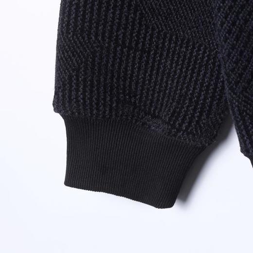 WY1563SDSA男士秋冬新款痞帅男装时尚竖纹半拉链立领卫衣百搭套头上衣 商品图4