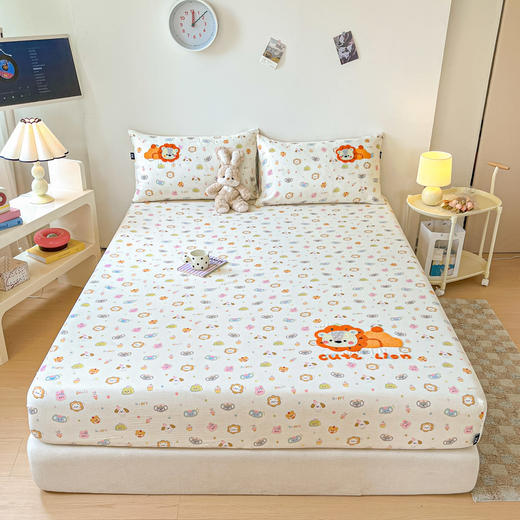 【清仓89元】四季可用懒洋洋全棉双层纱毛巾绣床笠三件套【不支持退换货】 商品图0