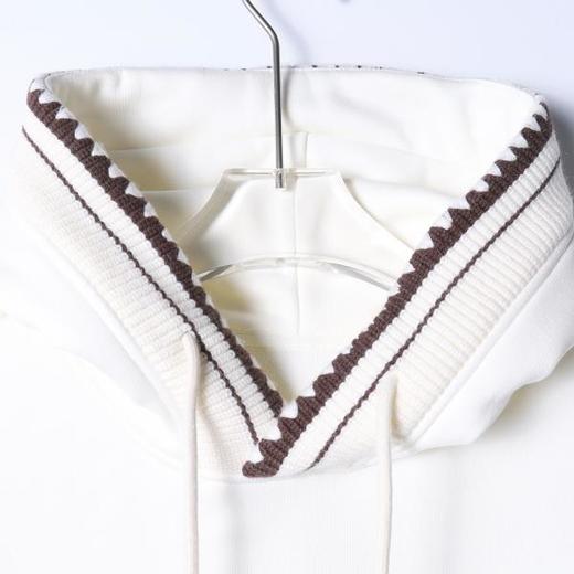 3333SDSA男士秋冬新款痞帅男装韩版简约拼接针织连帽卫衣百搭简约上衣 商品图2