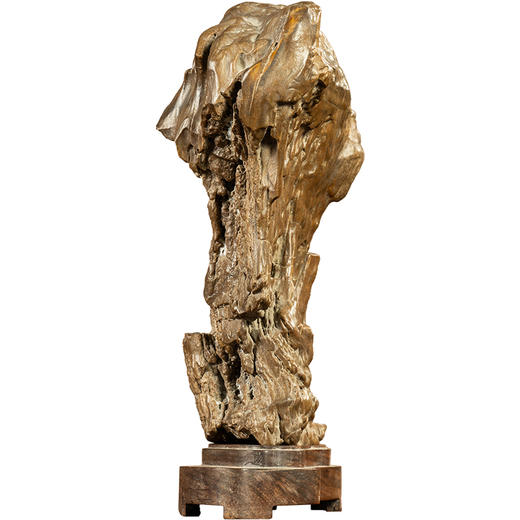 清	木化石文房赏石（红木座） 商品图5