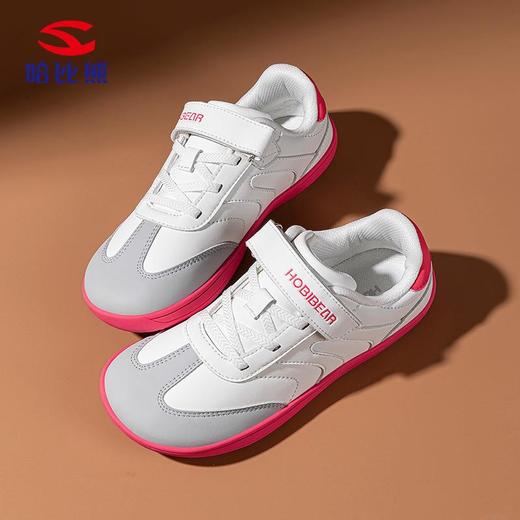 哈比熊革面宽头鞋户外运动鞋校园日常休闲鞋中大童健步鞋 商品图2