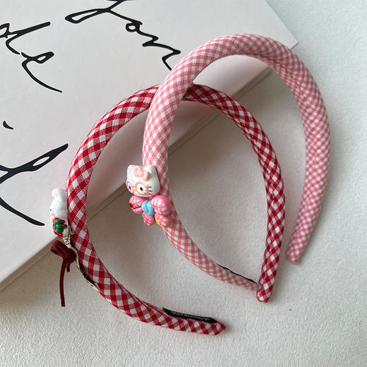 RT清新小少女格发箍-纪念日百货门店同款167997666 商品图0