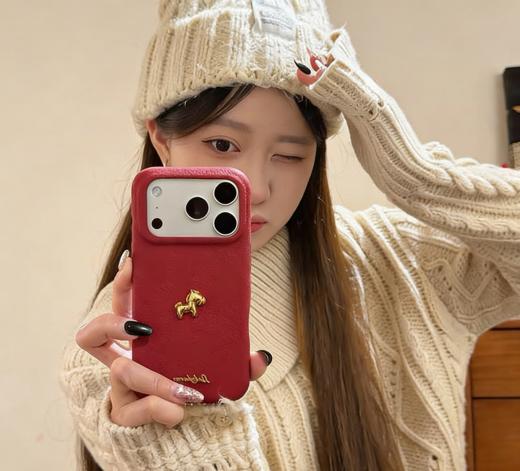 （苹果型号）🔥马到成功迎新年🐎这款手机壳必须冲🧨【ZBYEO 2026马年开运款手机壳】灵动骏马图案❗️线条利落又喜庆❗️红金配色超显年味✨ 商品图3