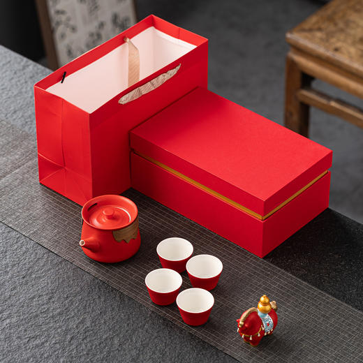 【东方美学！创意年礼】2026马年茶具礼盒套装 公司年会企业礼品 创意商务伴手礼 商品图1