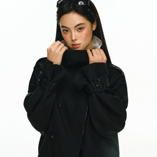 Ariseism 美式复古设计感短外套女秋冬新款夹克上衣 商品图0