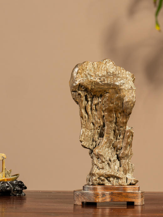 清	木化石文房赏石（红木座） 商品图4