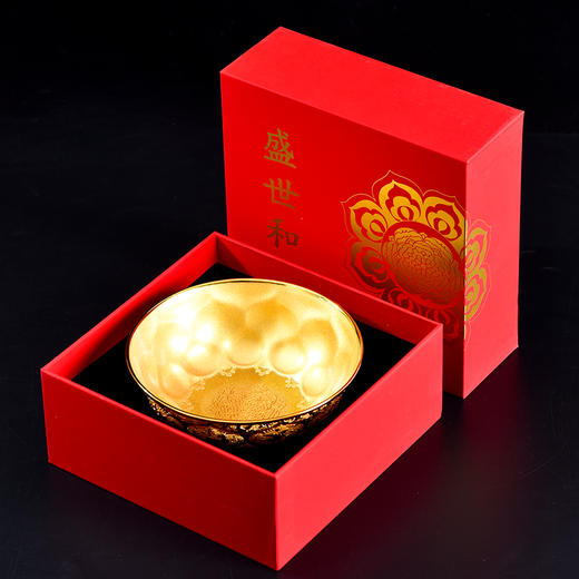 热卖中！！【陕西历史博物馆官方监制】《盛世和合》大唐莲花金碗 含10mg999足金 国大师程淑美创作 商品图6