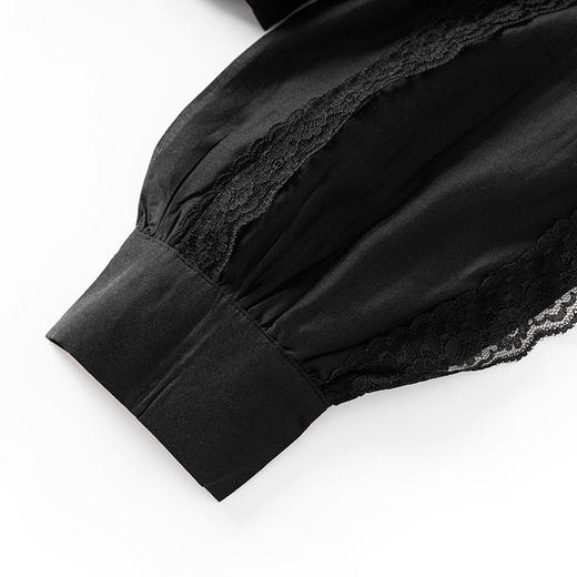 「高货wl」全新升级【铂金会员275/天猫369/差价94】(01922)洛诗琳法式刺绣拼接蕾丝花边衬衫2025秋冬高级感通勤上衣 商品图3