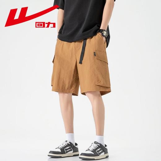 回力冰丝薄款短裤男士夏季新款美式宽松休闲五分裤潮牌工装裤 商品图7